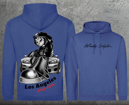 LA cool hoodie unisex backprint