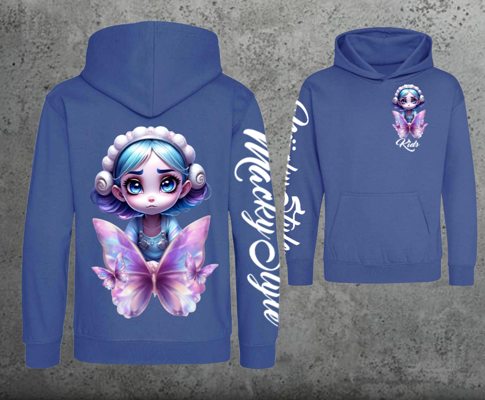 Butterfly-Fee Kids Hoodie Unisex