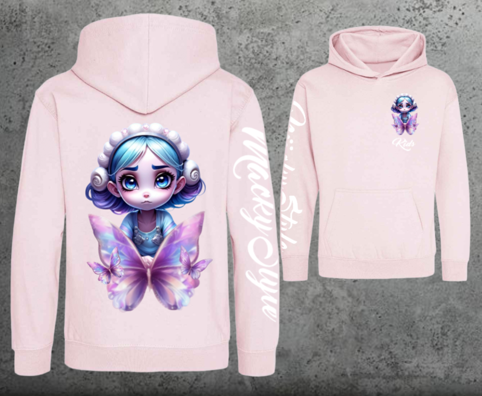 Butterfly-Fee Kids Hoodie Unisex