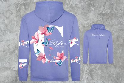 Mäcky Flower Hoodie Unisex Backprint