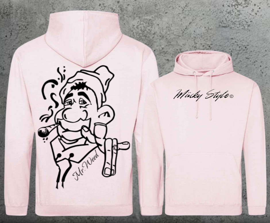 Mr. Weed Hoodie Unisex Backprint