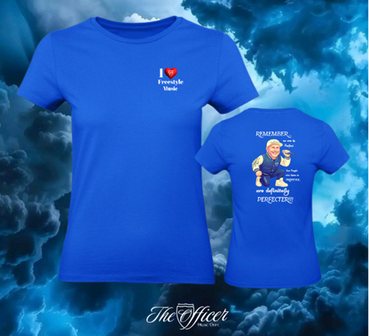 I love freestyle music Woman Shirt Backprint