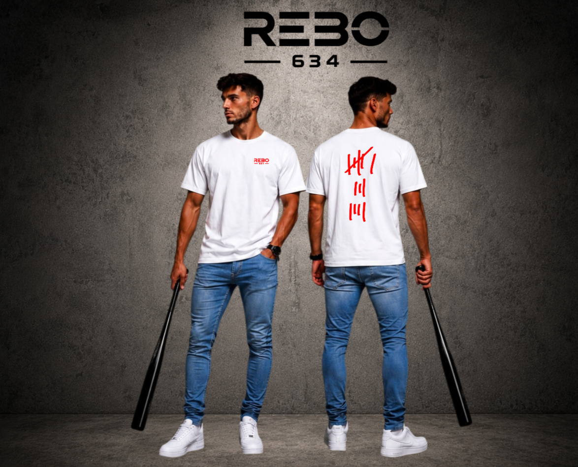 REBO 634 - Jahre Oversize Shirt Backprint