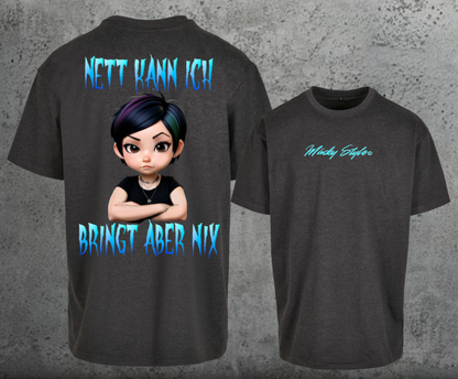 Nice I can Oversize Shirt Backprint