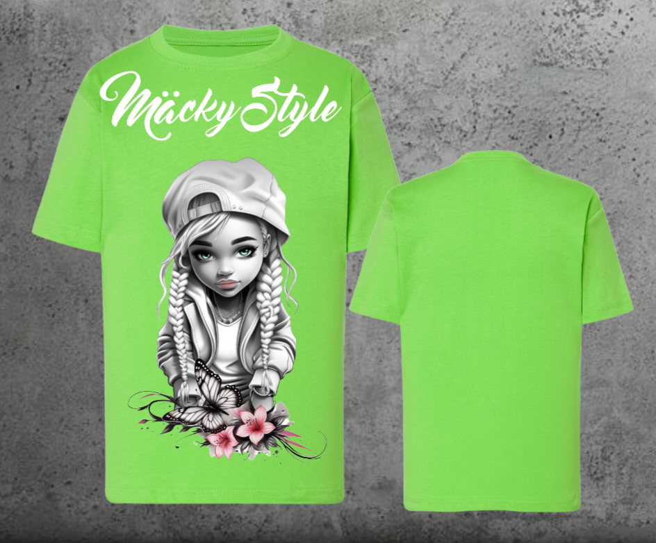 Flower Big Girl Kids Shirt Unisex