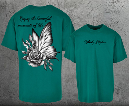 Butterfly Oversize Shirt Backprint Unisex
