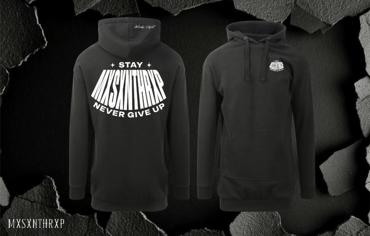 STAY NEVER GIVE UP Hoodie Dress