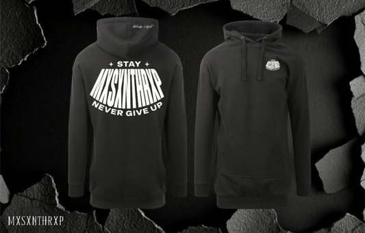 STAY NEVER GIVE UP Hoodie Dress