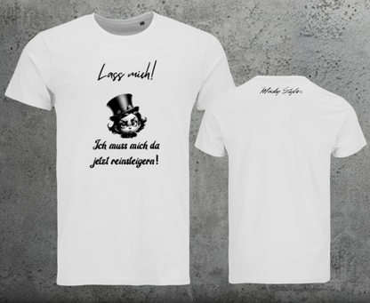 Lasciami la maglietta da uomo con stampa frontale