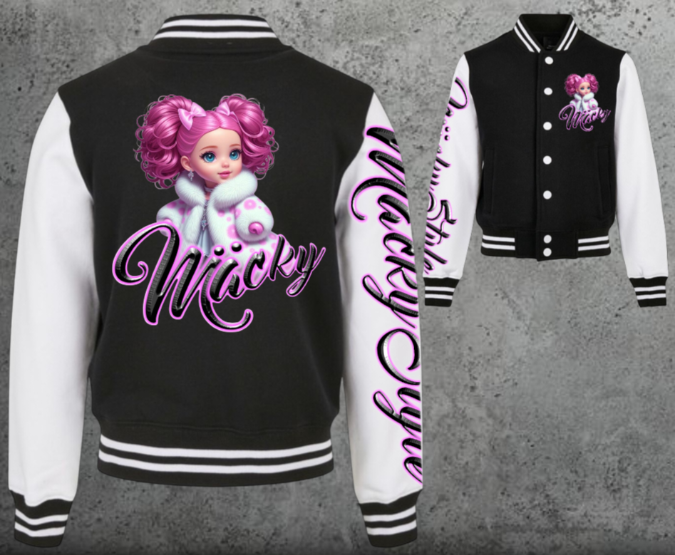 Pinky College Jacke Back/Frontprint