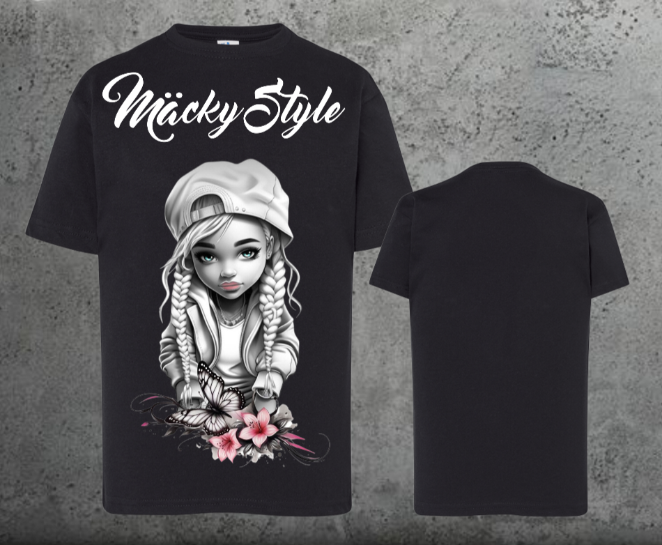 Flower Big Girl Kids Shirt Unisex