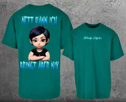 Nice I can Oversize Shirt Backprint