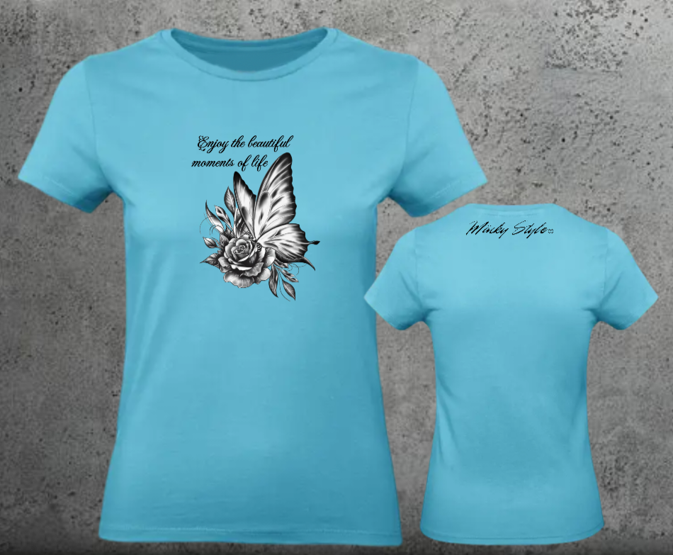 Butterfly Woman Shirt Front