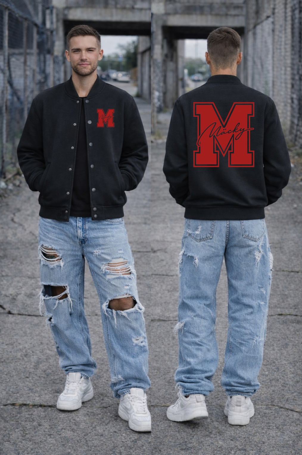 BIG M Premium Collegejacke Unisex
