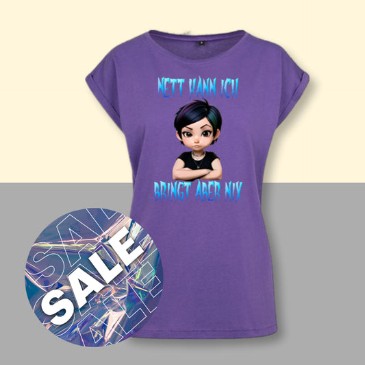 Nett kann ich Woman Shirt violett