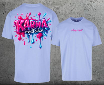 Karma regelt schon Oversize Shirt Backprint Unisex