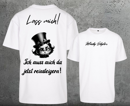 Lasciami la maglietta oversize con stampa sul retro