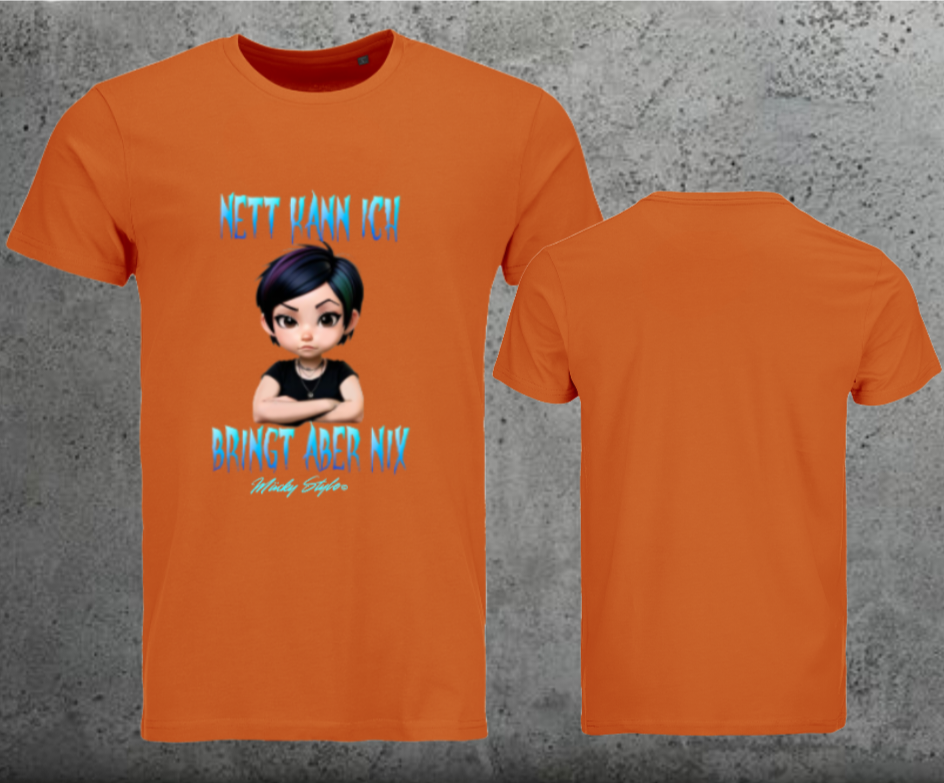 Nett kann ich Men Shirt Frontprint