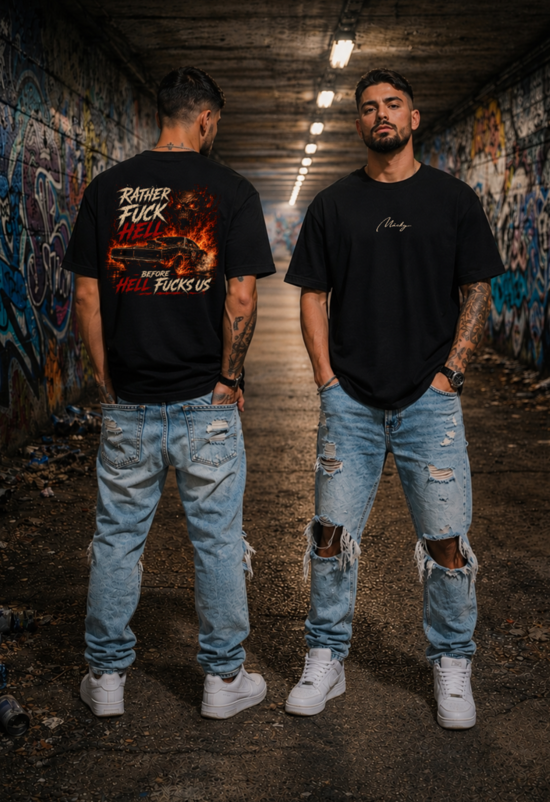 Rather Fuck Hell Basic Tee