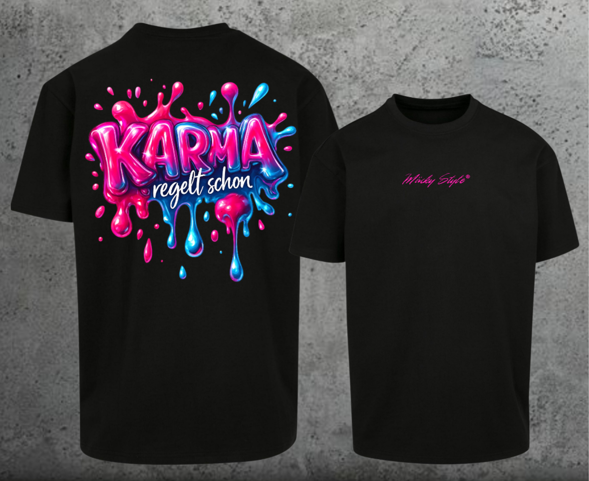 Karma regelt schon Oversize Shirt Backprint Unisex