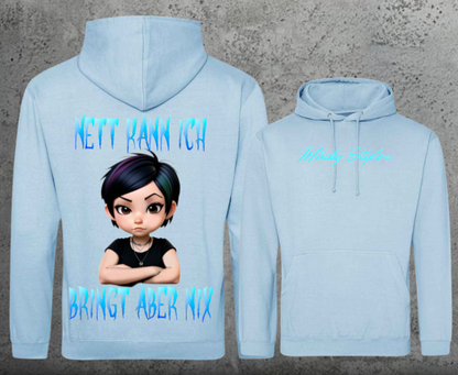 Nice I can Hoodie Unisex Backprint