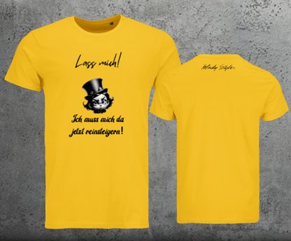 Lasciami la maglietta da uomo con stampa frontale