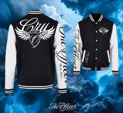 Personalisierbare The Officer CRY College Jacke Back/Frontprint Unisex