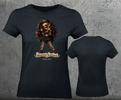 Prinzessin Arschloch  Woman Shirt Frontprint