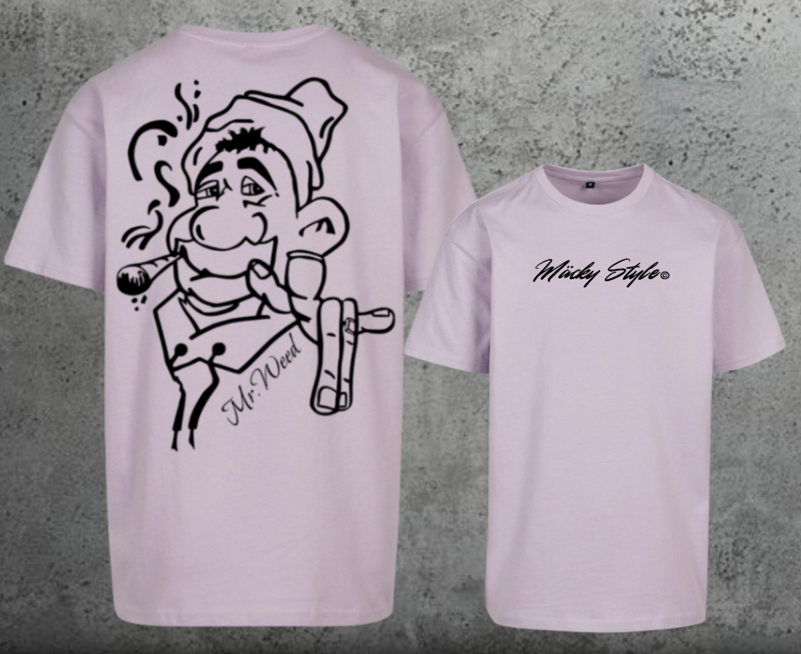 Mr.Weed Oversize Shirt Backprint