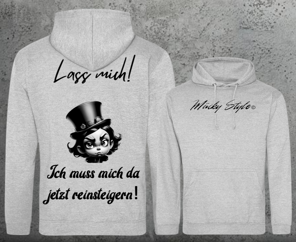 Lass Mich Hoodie Unisex Backprint