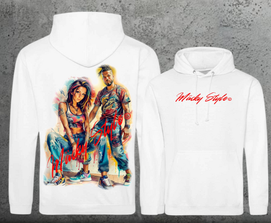 Die Macher Bunt Hoodie Unisex Backprint