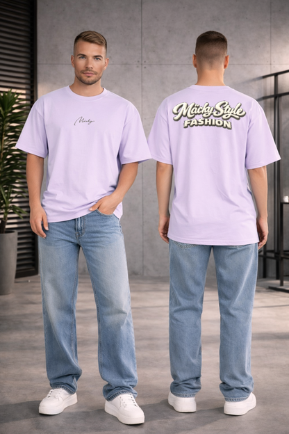 Camicia oversize con stampa sul retro 