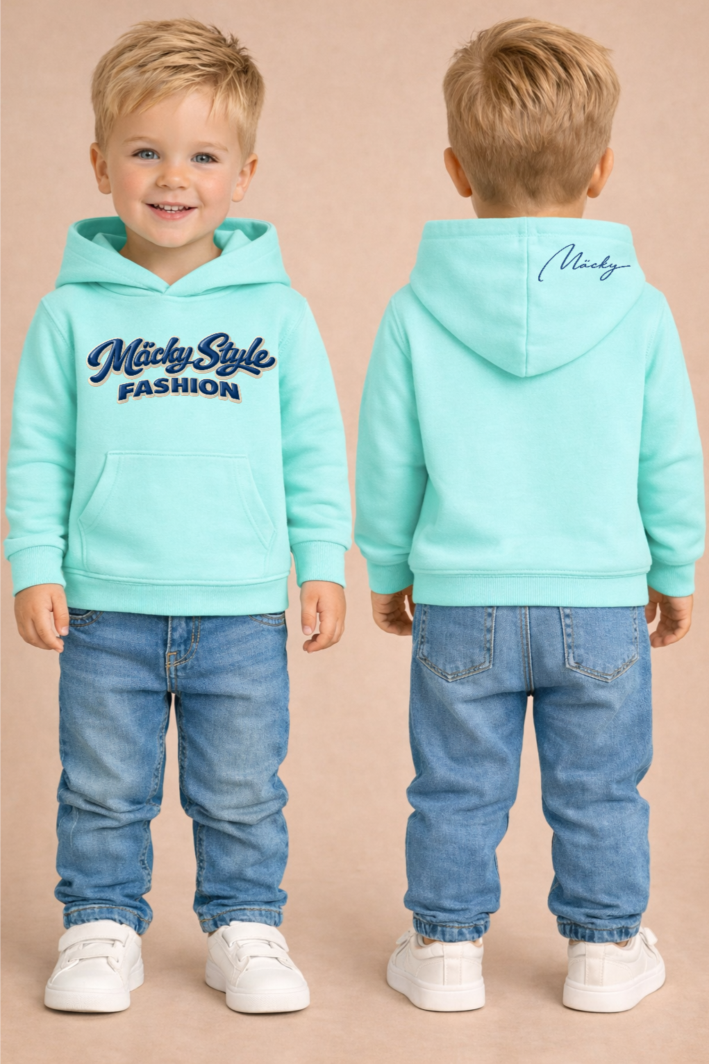 Felpa con cappuccio unisex MUSTER per bambini 