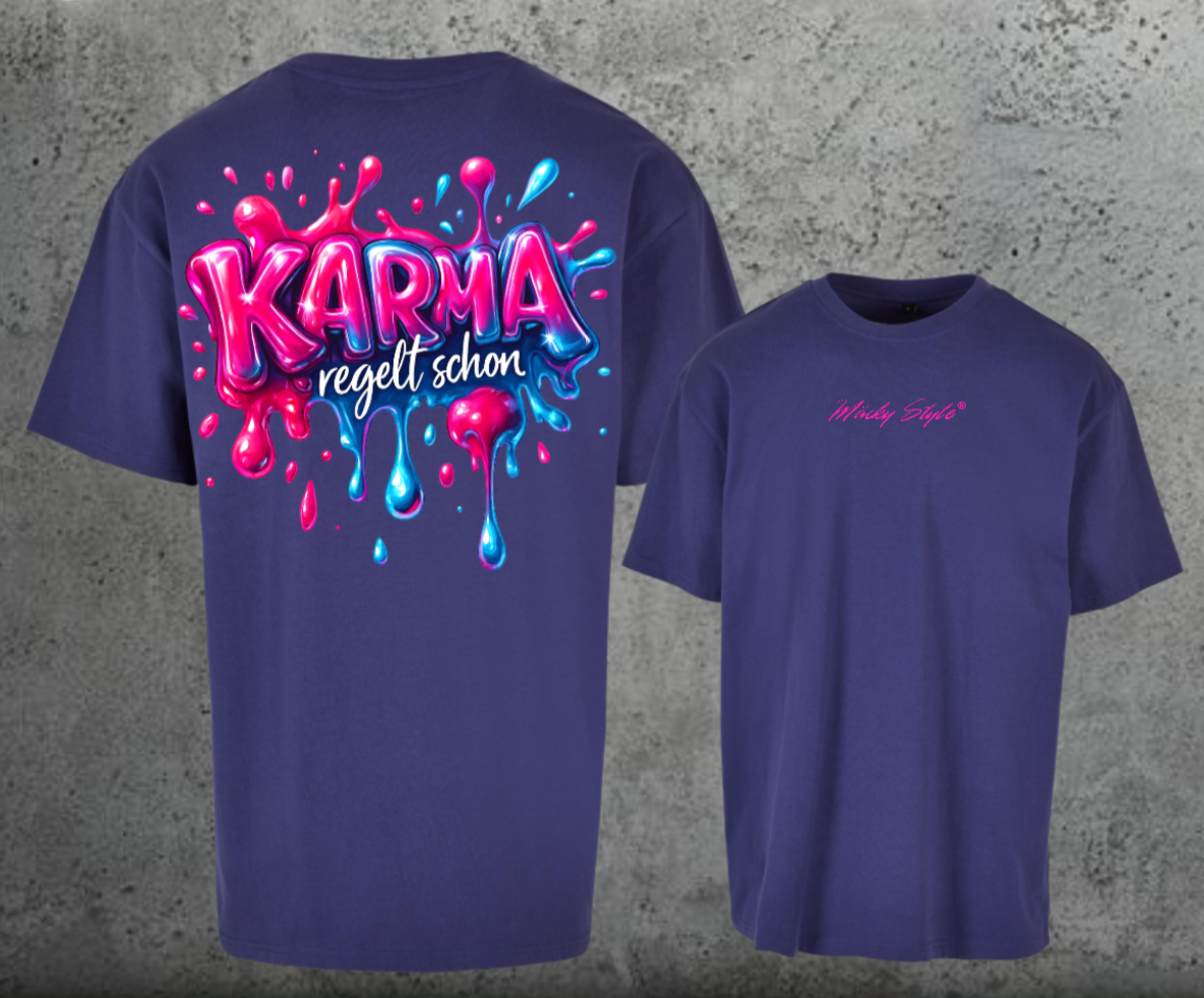 Karma regelt schon Oversize Shirt Backprint Unisex