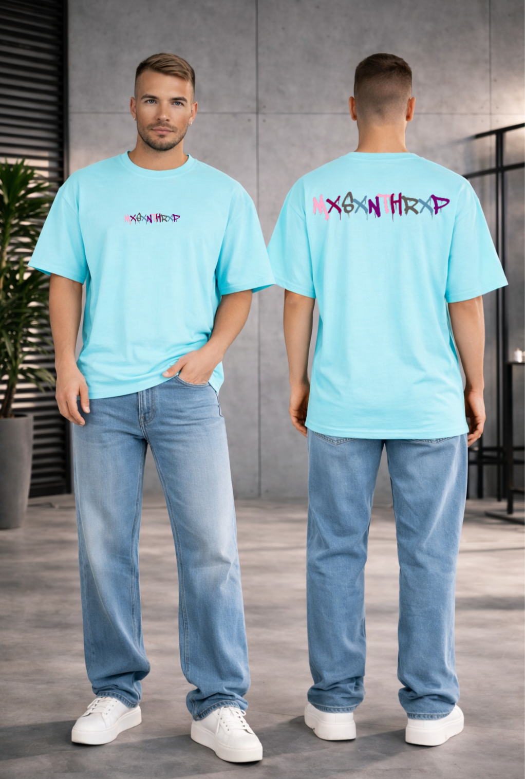 MXSXNTHRXP Color Oversize Shirt Backprint Unisex