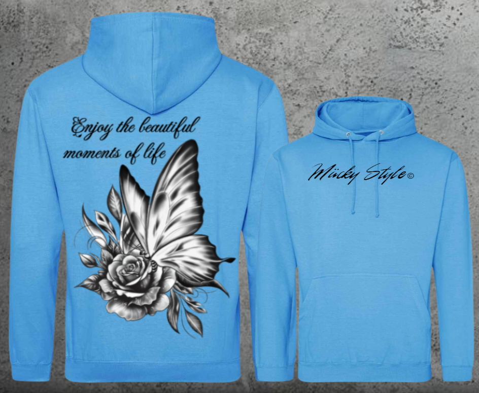 Butterfly Hoodie Unisex Backprint