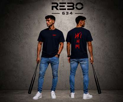REBO 634 - Jahre Oversize Shirt Backprint