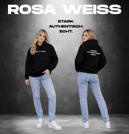 Felpa con cappuccio con motivo stampato sul retro unisex