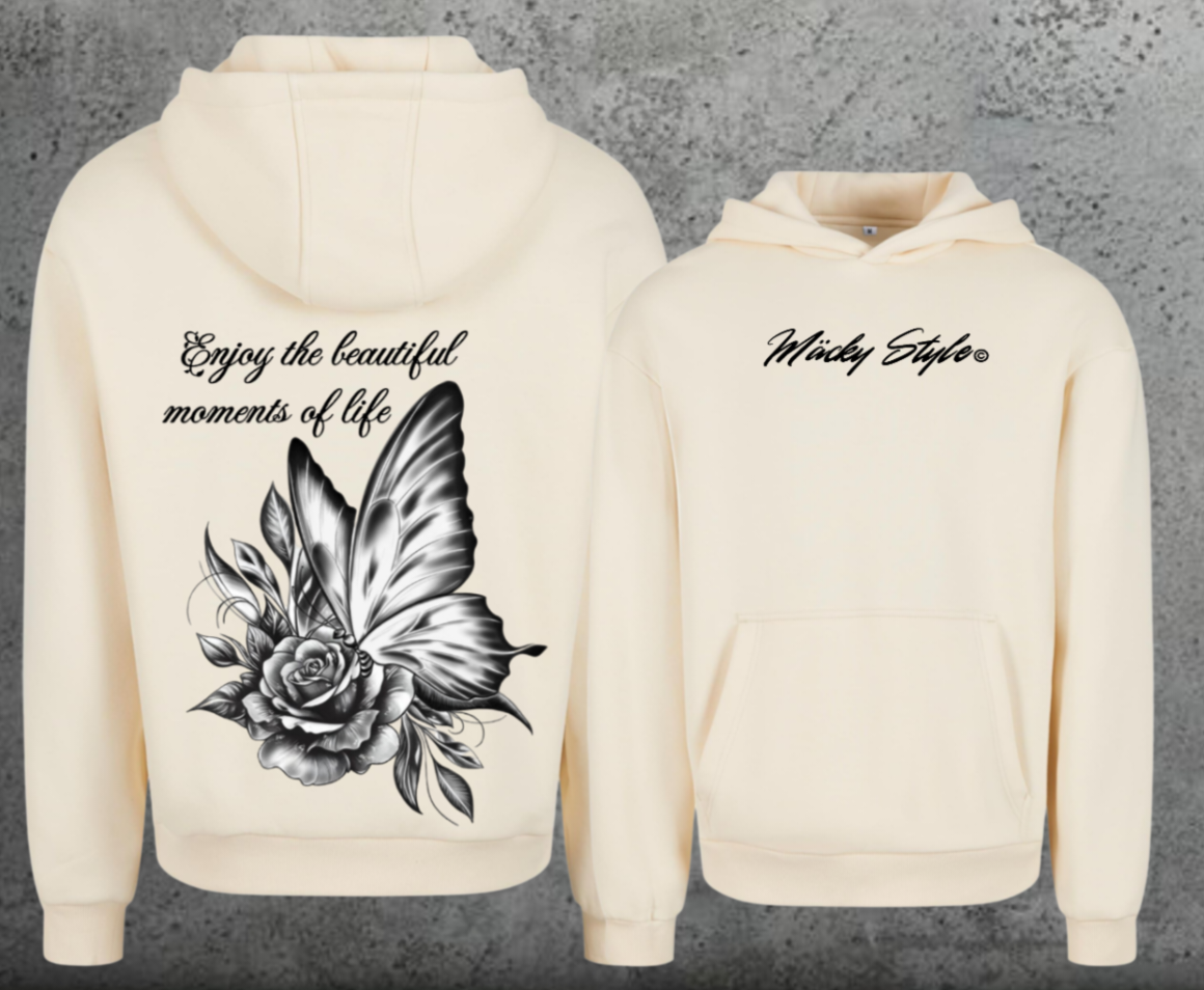 Butterfly Hoodie Soft Backprint