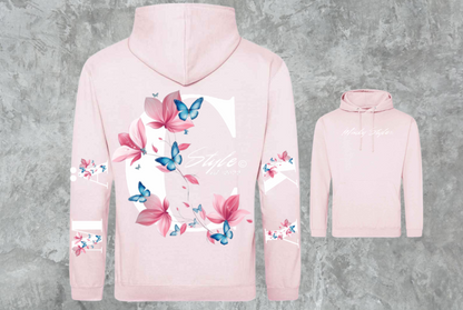 Mäcky Flower Hoodie Unisex Backprint