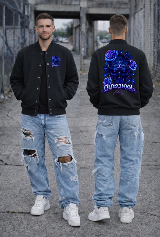 T.O.S. Lilac Totenkopf Premium Collegejacke Unisex