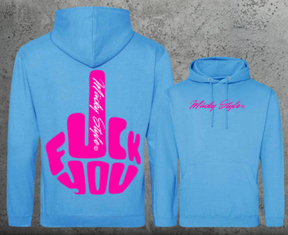 FuckYou MäckyStyle Pink Hoodie Unisex Backprint