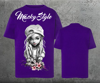 Flower Big Girl Kids Shirt Unisex
