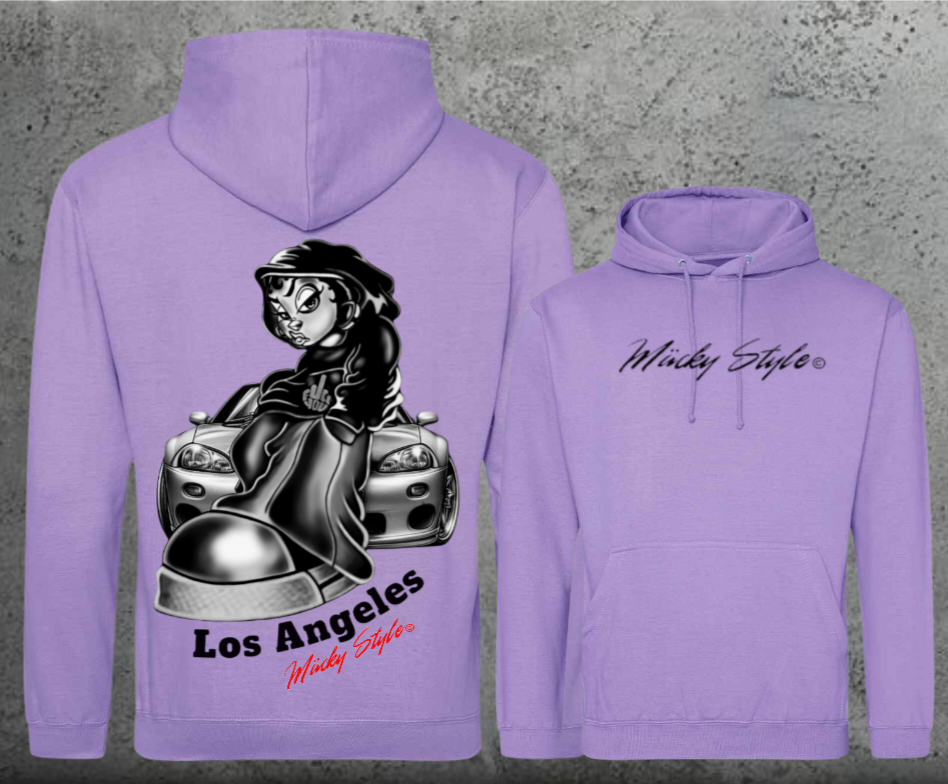 LA cool Hoodie Unisex Backprint