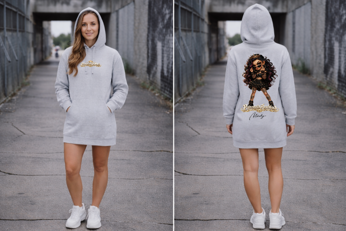 Prinzessin Arschloch Hoodie Dress