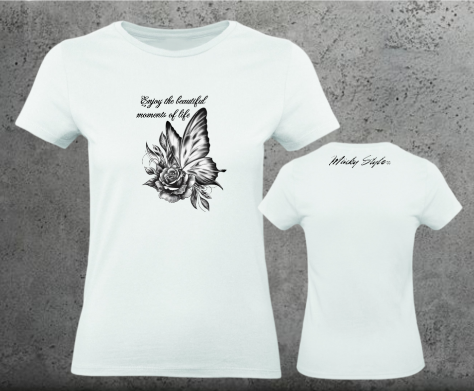 Butterfly Woman Shirt Front