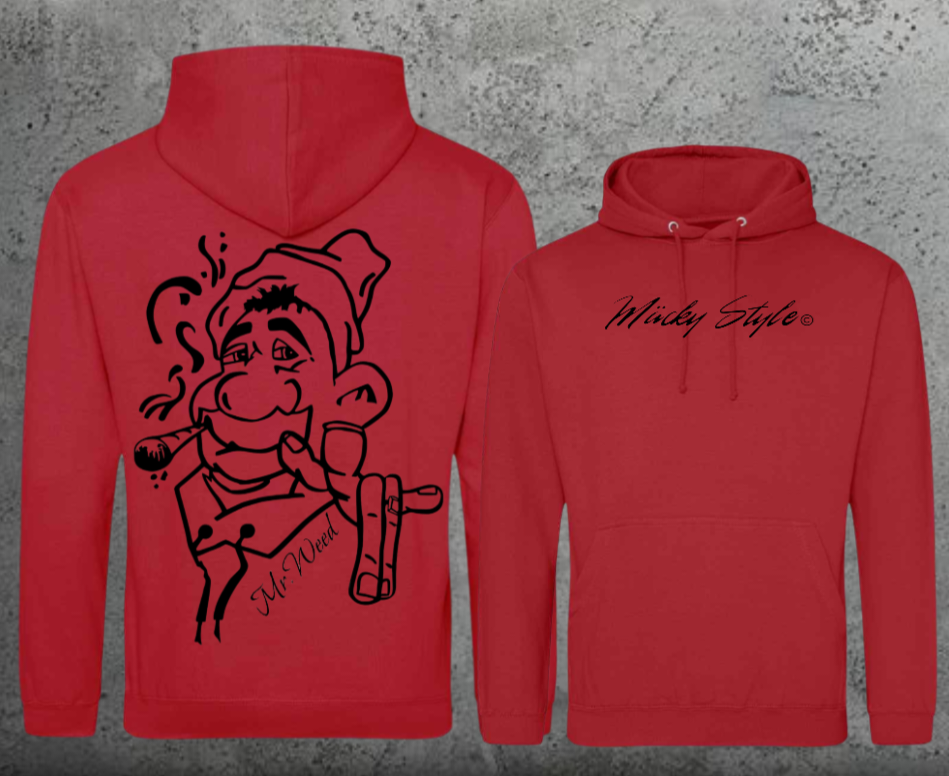 Mr. Weed Hoodie Unisex Backprint
