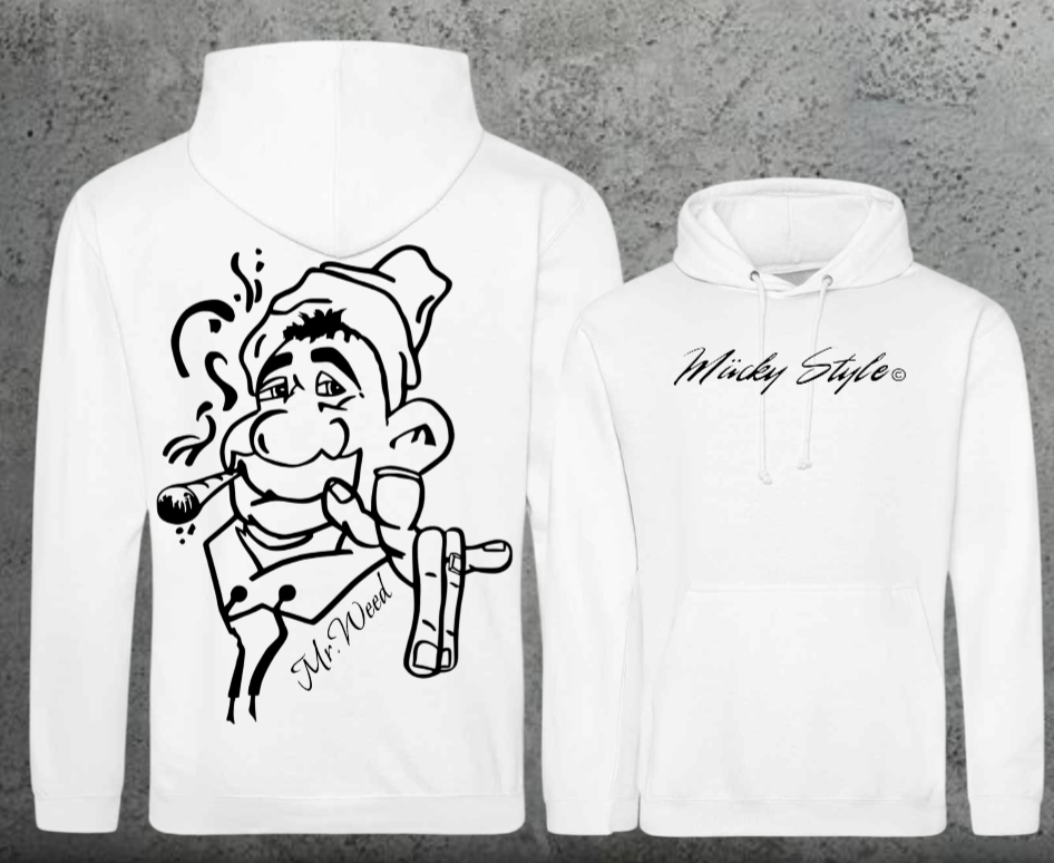 Mr. Weed Hoodie Unisex Backprint