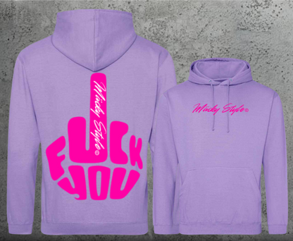 FuckYou MäckyStyle Pink Hoodie Unisex Backprint