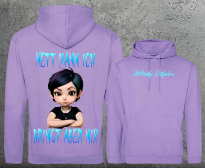Nice I can Hoodie Unisex Backprint